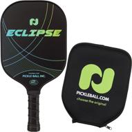 🏓 eclipse graphite pickleball paddle - lightweight with polymer honeycomb core, graphite hybrid composite face, and paddle cover included for enhanced performance логотип