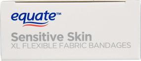 img 1 attached to 🩹 Equate Sensitive Skin XL Flexible Fabric Bandages 8 Ct: Maximum Comfort and Protection for Sensitive Skin