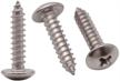 stainless screws bright tapping phillips logo