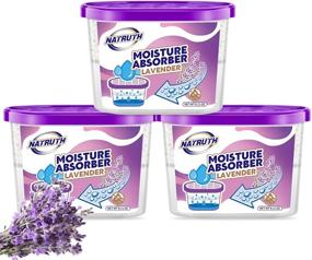 img 4 attached to 🌿 NATRUTH Moisture Absorber Boxes 500mL (3 Packs) for Closets, Eradicate Odor & Moisture, Dehumidifier for Bathrooms, Kitchens & Study, Boats, RVs, and more – Lavender Scented