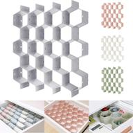 🐝 honeycomb separator drawer organizer: customizable solution for underwear, belts, scarves, and socks – gray логотип