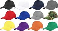 🧢 lot of 12 gelante plain blank baseball caps with adjustable back strap for wholesale logo