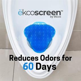 img 2 attached to 🚽 Diversey EKS-3B-12 Ekcoscreen: 60-Day Premium Anti-Splash Urinal Screen, Blue/Fresh (12 Pack)