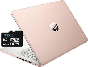 img 4 attached to 💻 HP Stream 14inch HD Display, Intel Celeron N4020 Dual-Core Processor, 4GB DDR4 Memory, 128GB Storage (64GB eMMC+64GB TECL Card), WiFi, Webcam, Bluetooth, HDMI, 1-Year Microsoft 365, Windows 10 S – Rose Gold