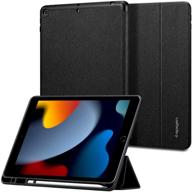 📱 spigen urban fit ipad 10.2 case (2021/2020/2019), pencil holder, black logo