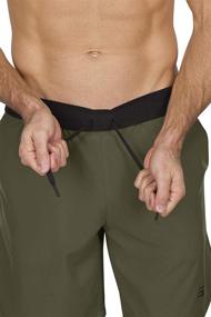 img 2 attached to DryFIT Men's Gym Shorts - Workout & Running Shorts for Men - Moisture-Wicking with Pockets and Side Hem