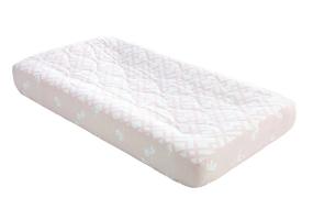 img 3 attached to 🌸 Ivanka Trump Wildflower Collection's Contoured Diaper Pad Cover: Trellis Pattern in White and Pink - Ideal for Diaper Changers!