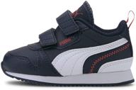 puma kids sneaker: white/grey/violet boys' shoes for sneakers - quality and style combined! logo