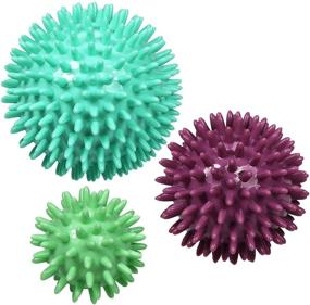 img 4 attached to 🔴 Набор Spiky Massage Balls от ResultSport - 3 шт. для стресса и рефлексотерапии - 6см, 8см, 10см - глубокий массаж точек - Myofascial Ball, Exercise Ball, Lacrosse Ball - Без фталатов и ПАХ.