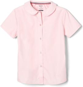 img 4 attached to French Toast Modern Collar Girls' Clothing with Sleeve, Tops, Tees & Blouses