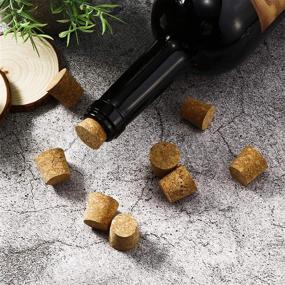 img 1 attached to 🍾 Versatile and Durable: 120 Pieces Wooden Wine Bottle Stoppers - Craft Replacement Corks for Wine, Beer, and DIY Crafts in 8 Sizes