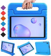 🔵 bmouo kids case for samsung galaxy tab a 8.4 2020 sm-t307 - shockproof lightweight protective handle stand kids-friendly case - blue logo