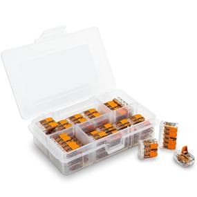 img 4 attached to WAGO 221 LEVER-NUTS 40pc Compact Wire Splicing Connector Assortment (18x 221-412, 14x 221-413, 8x 221-415): Efficient Wire Splicing Solution