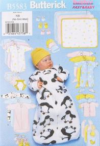 img 2 attached to 👶 BUTTERICK PATTERNS B5583: Complete Set of Infants' NB0 Apparel & Accessories