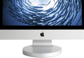 img 3 attached to 🔄 360° Алюминиевая платформа для iMac от 24 до 27 дюймов от Rain Design: улучшенная эргономика и универсальное вращение