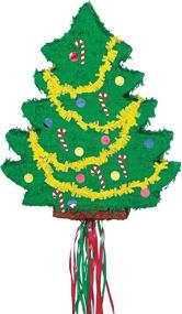 img 1 attached to 🎄 Christmas Tree Pull String Pinata by Party City - 21.5” x 18”