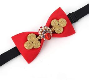 img 2 attached to 🎀 Adorable and Convenient ELPA Childrens Pre Tied Adjustable Bowties for Boys' Accessories