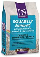 squarepet squarely natural chicken & brown rice dry cat food: premium quality feline nutrition for optimal health logo