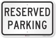 smartsign engineer reflective reserved parking logo