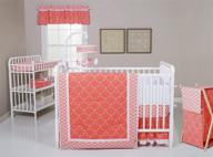 🐚 trend lab shell 3 piece crib bedding set in coral and white logo