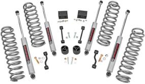 img 4 attached to 🚗 Rough Country 2.5" Lift Kit for 2018-2020 Jeep Wrangler JL 4DR | N3 Shocks | Suspension System | 67731