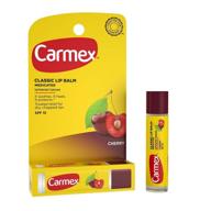 🍒 carmex click-stick moisturizing lip balm cherry spf 15 - 0.15 oz (pack of 3) logo