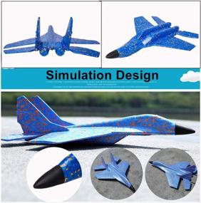 img 2 attached to HIWIND Airplane Throwing Glider Planes Novelty & Gag Toys