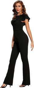 img 2 attached to SUGAR POISON Sleeveless Shoulder Jumpsuit Women's Clothing