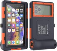 punkcase scuba case: ipx8 certified waterproof cover for diving, snorkeling, and snowboarding with shutter function - transform your phone into the ultimate underwater camera (orange) logo