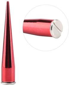 img 1 attached to Bold & Stylish: HEEPDD 10 Pcs 7mm 🔴 Metal Spike Rivets - Ideal for DIY Leather Crafts (Red)