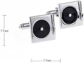 img 3 attached to 🎵 MRCUFF Turntable Cufflinks: Polished Men's Accessories for a Stylish Presentation