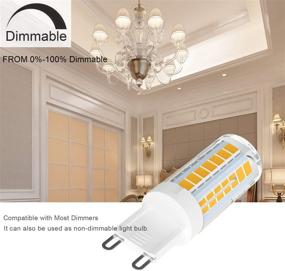 img 2 attached to 🌞 Enhanced Lighting Experience: Dimmable Daylight Equivalent Chandelier Wavypo - Illuminate Your Space with Style