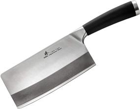 img 4 attached to 🔪 ZHEN Japanese VG-10 3-Layer Forged High Carbon Stainless Steel Light Slicer Chopping Chef Butcher Knife/Cleaver: A Reliable 6.5-inch TPR Handled Cutting Tool