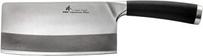 img 1 attached to 🔪 ZHEN Japanese VG-10 3-Layer Forged High Carbon Stainless Steel Light Slicer Chopping Chef Butcher Knife/Cleaver: A Reliable 6.5-inch TPR Handled Cutting Tool