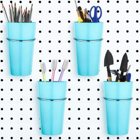 img 4 attached to 🔧 Efficient Industrial Hardware Organization: Pegboard Rings Holder & Accessories Organizer