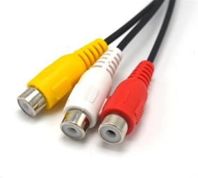 img 1 attached to Enhanced Xenocam 10FT RCA Audio/Video Composite Cable for DVD/VCR/SAT with Yellow, White, and Red Connectors - 3 Male to 3 Female