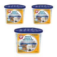 🛁 arm &amp; hammer moisture absorber &amp; odor eliminator tub - fgah14, 14 oz (3 pack) logo