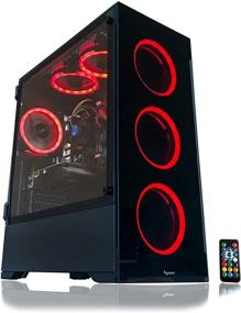 img 3 attached to 💻 Alarco Gaming PC Desktop Computer Intel i5 3.10GHz, 8GB RAM, 1TB HDD, Win 10 Pro, WiFi, NVIDIA GTX 650 1GB Graphics, 6 RGB Fans + Remote