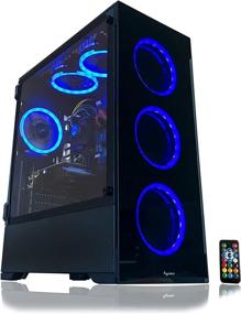 img 2 attached to 💻 Alarco Gaming PC Desktop Computer Intel i5 3.10GHz, 8GB RAM, 1TB HDD, Win 10 Pro, WiFi, NVIDIA GTX 650 1GB Graphics, 6 RGB Fans + Remote