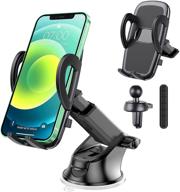 universal cell phone mount for car – dashboard, windshield & air vent phone holder compatible with all mobile phones logo