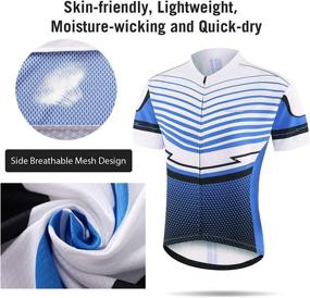 img 2 attached to 🚴 BALEAF Men's Cycling Jersey Set: Premium Mountain Bike Shirts for MTB Summer Riding with UPF50+ Protection