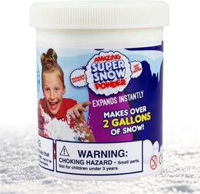 img 4 attached to 🌨️ Be Amazing! Toys Amazing Super Snow Powder: Non-Toxic Faux Snow for Kids - Creates Over 2 Gallons of Artificial Snow - Ages 4+
