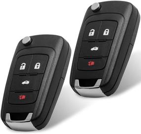 img 4 attached to 🔑 Tyranway Car Key Fob Compatible with Chevrolet Cruze 2011-2016/ Malibu 2014-2016/ Equinox 2010-2019/ Sonic 2012-2017 - Keyless Entry Remote Control Flip Replacement OHT01060512 2PC