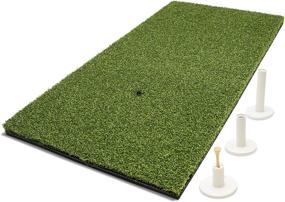 img 3 attached to GoSports Golf Hitting Mat Artificial