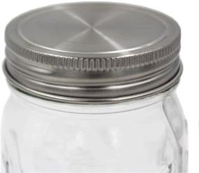 img 1 attached to 🔒 Premium 12 PCS Stainless Steel Mason Jar Lids: Reusable, Leak Proof Caps for Regular Mouth Jars with Silicone Seals – Polished Surface