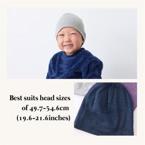 img 1 attached to 🧢 CHARM Toddler Organic Beanie Boys/Girls - Cozy Slouchy Cotton Knit Hat for Kids - Stay Warm and Stylish!