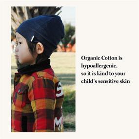 img 2 attached to 🧢 CHARM Toddler Organic Beanie Boys/Girls - Cozy Slouchy Cotton Knit Hat for Kids - Stay Warm and Stylish!