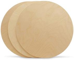 img 2 attached to 🪵 Wood Circles for Crafts: Birch Plywood Discs, 13 inch, 1/4 Inch Thick - Pack of 1 Unfinished Wood Circles by Woodpeckers