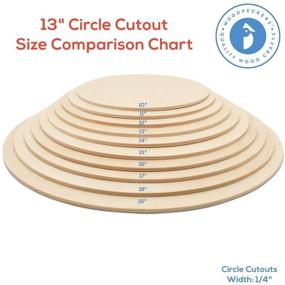 img 1 attached to 🪵 Wood Circles for Crafts: Birch Plywood Discs, 13 inch, 1/4 Inch Thick - Pack of 1 Unfinished Wood Circles by Woodpeckers