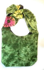 img 3 attached to Green Tie Dye Crossbody Shoulder Handbag with Hippie Boho Vibes